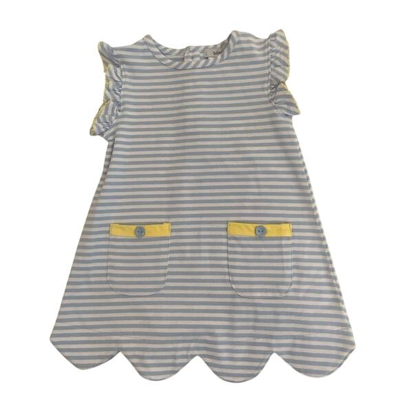 Ishtex Blue and white A Line dress NWT size 2 - Picture 1 of 4